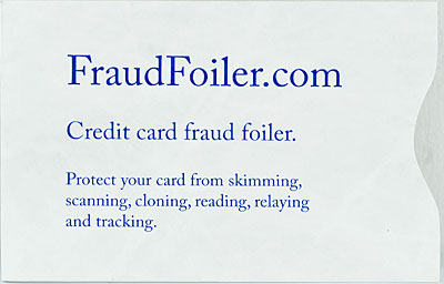 Foil fraud with fraudfoiler secure RFID credit card protection sleeves